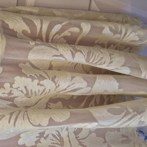 Asos design yellow occasion skater dress size 16 new with tags - Picture 4 of 5